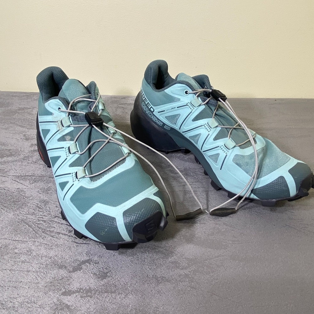 Salomon Speedcross 5 Trail Running Shoes Blue Teal 413093 Womens 7